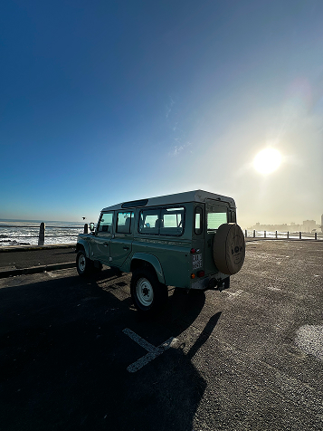 SUV on the coast